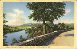 Scenic Drive Showing Lake Austin And Mt. Bonnell Texas Postcard Postcard