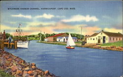 Wychmere Harbor Channel Harwich Port, MA Postcard Postcard