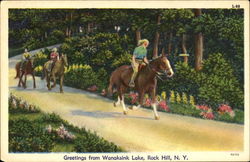 Greetings From Wanaksink Lake Postcard