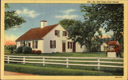 An Old Cape Cod House Massachusetts Postcard Postcard