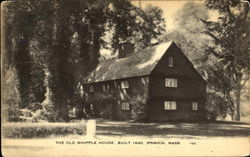 The Old Whipple House Ipswich, MA Postcard Postcard