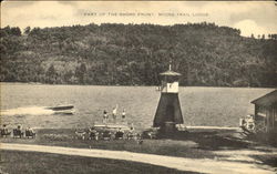 Part Of The Shore Front Moose Trail Lodge Maine Postcard Postcard