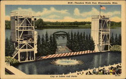 Theodore Wirth Pool Postcard