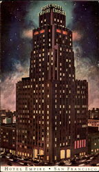 Hotel Empire San Francisco, CA Postcard Postcard