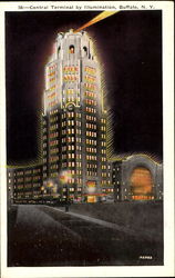 Central Terminal By Illumination Postcard