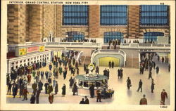 Interior Grand Central Station New York City, NY Postcard Postcard