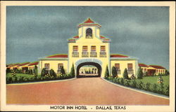 Motor Inn Hotel Postcard