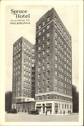 Spruce Hotel, 13th & Spruce Sts Philadelphia, PA Postcard Postcard