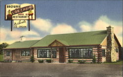 Brownie Log Cabin Drive In Restaurant, U. S. Route #1 Bel Air, MD Postcard Postcard