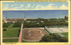 View From Cavalier Hotel Virginia Beach, VA Postcard Postcard