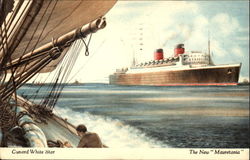 Cunard White Star The New Mauretania Postcard