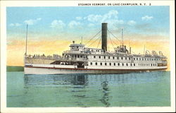 Steamer Vermont, Lake Champlain Postcard