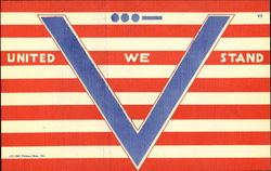 United We Stand Patriotic Postcard Postcard