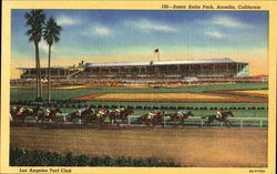 Los Angeles Turf Club, Santa Anita Park Arcadia, CA Postcard Postcard