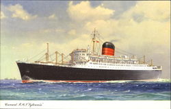 Cunard R. M. S. Sylvania Boats, Ships Postcard Postcard