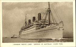 Canadian Pacific Liner Empress Of Australia Postcard