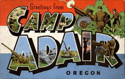 Greetings From Camp Adair Postcard