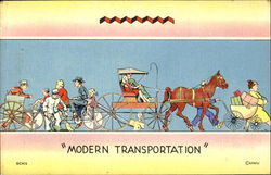 Modern Transportation Postcard Postcard