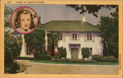 Home Of Irene Dunne Postcard