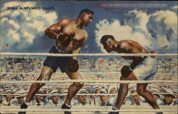 Jack Dempsey Knocks Out Jess Willard Postcard