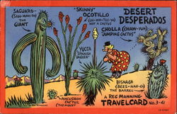 Desert Desperados Cactus & Desert Plants Postcard Postcard