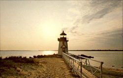 Sunrise Brant Point Lighthouse Postcard