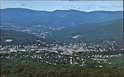 The Spectacular View Of North Adams And Mt. Greylock Massachusetts Postcard Postcard