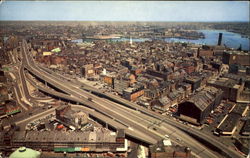 Panoramic View Of The New Boston Arterial Highway Massachusetts Postcard Postcard