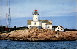 Eastern Point Lighthouse Gloucester, MA Postcard Postcard