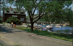 River Road And Harbor At Annisquam, Cape Ann Gloucester, MA Postcard Postcard