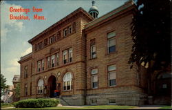 Plymouth County Court House Postcard