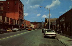 Business District Lawrence, MA Postcard Postcard