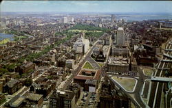 Historic Boston From New Prudential Tower Postcard