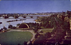 Esplanade On Charles River Postcard