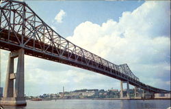 Mystic River Bridge Boston, MA Postcard Postcard