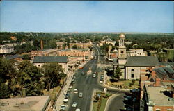 Bird's Eye View Of Hancock Street Quincy, MA Postcard Postcard