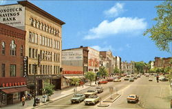 Main Street Northampton, MA Postcard Postcard