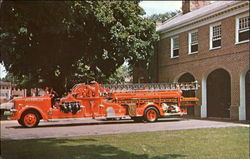 Ladder 1 Needham, MA Postcard Postcard