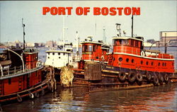 Port Of Boston Massachusetts Postcard Postcard