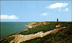 View Of The Colorful Clay Cliffs Of Gay Head Martha's Vineyard, MA Postcard Postcard