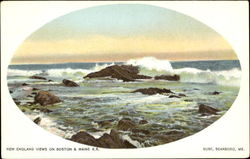 New England Views On Boston & Maine R.R, Surf Scarboro, ME Postcard Postcard