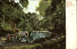 Picnic In Hanscom Park Omaha, NE Postcard Postcard