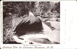 The Basin, Franconia Notch Postcard