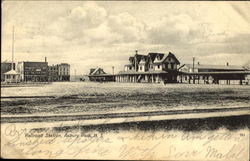 Railroad Station Asbury Park, NJ Postcard Postcard