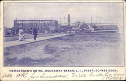 Hemberger's Hotel, Long Island Rockaway Beach, NY Postcard Postcard