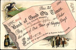 Bank Of Good Old Times Postcard