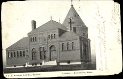 Library Somerville, MA Postcard Postcard