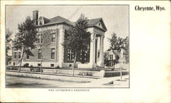 The Governor's Residence Cheyenne, WY Postcard Postcard