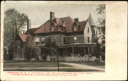 Residence Of W. A. Patterson, Cor. 3rd and Clifford Sts Flint, MI Postcard Postcard