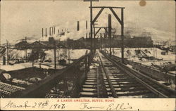 A Large Smelter Butte, MT Postcard Postcard